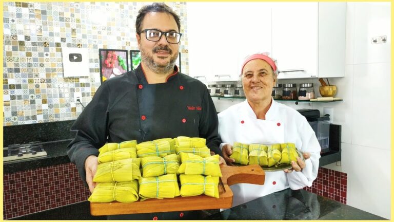 Pamonha Tradicional de Goiás Recheada com Queijo, Linguiça, Frango e Pequi