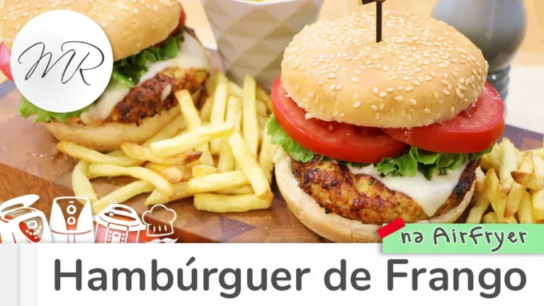 Hambúrguer de Frango na AirFryer Caseiro e Suculento