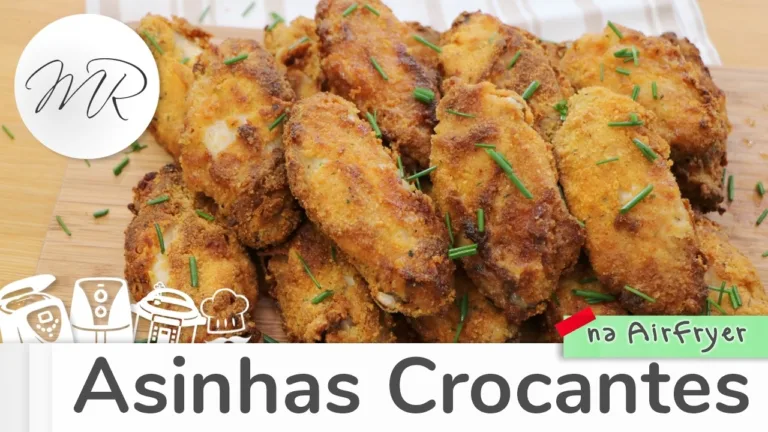 Asinhas Crocantes na AirFryer: Frango Dourado, Suculento e Fácil de Fazer