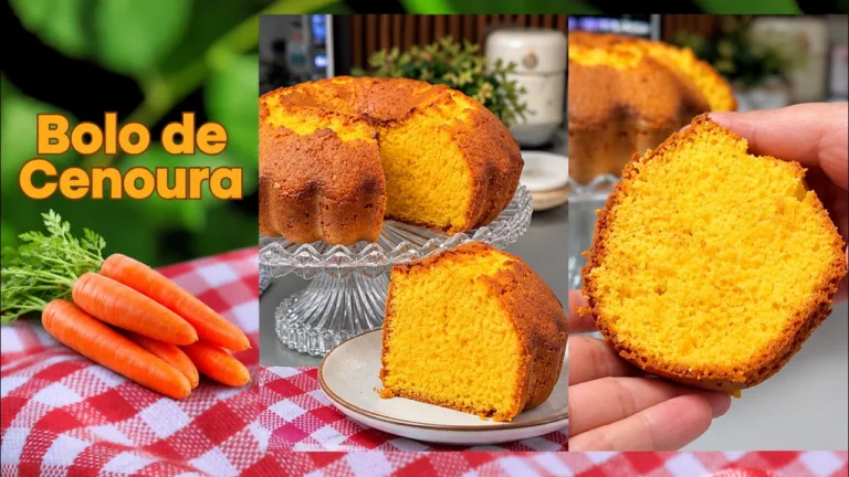 Bolo de Cenoura Fofinho com Cobertura Cremosa: a Receita Perfeita que Nunca Falha
