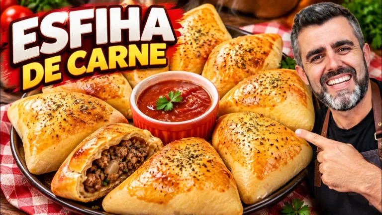 Como Fazer Esfiha de Carne com Recheio Molhadinho e Massa Fofinha