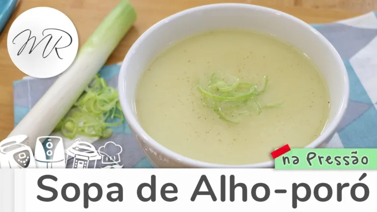 Como Fazer Sopa de Alho-Poró Cremosa na Panela de Pressão Elétrica